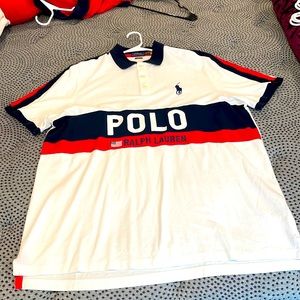 Authentic Big and Tall Men Polo Collar Shirt
